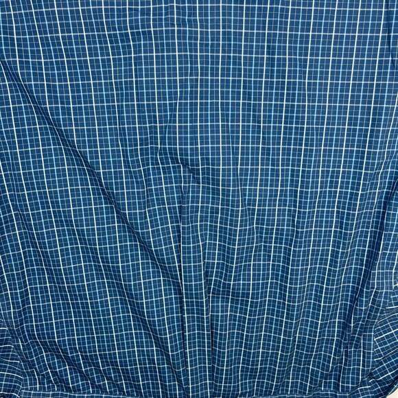 Eddie Bauer Shirt XXXL Blue Plaid Button Down Cotton Wrinkle Resistant Men - Picture 9 of 10